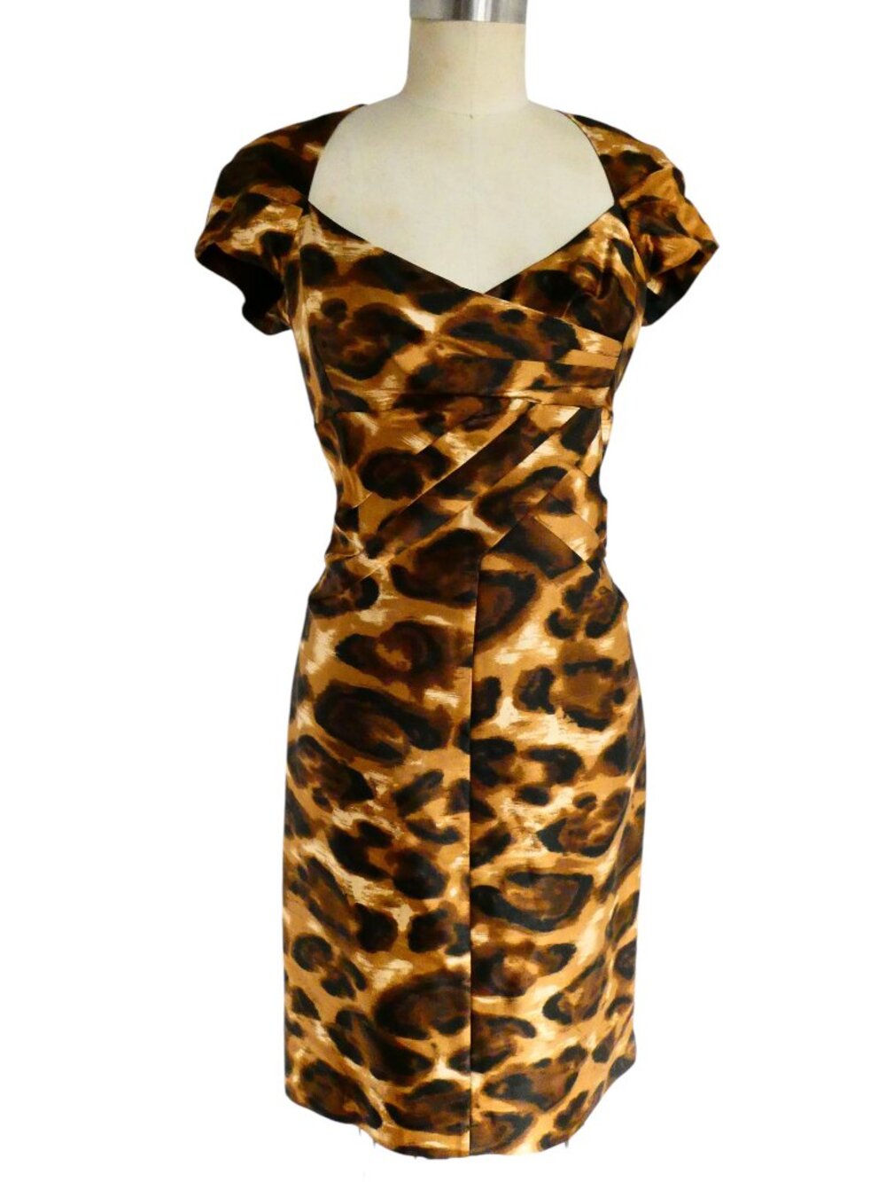 SANDRA ANGELOZZI Animal print sheath dress IT 38 US 6